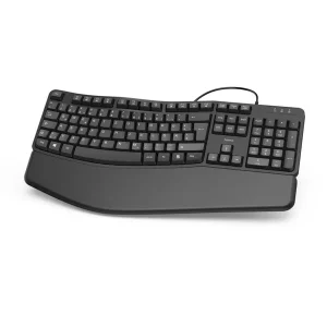 Hama 00182630 Ergonomic keyboard EKC-400 with palm rest black