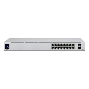 Ubiquiti Standard 16-Port PoE Managed Switch 16x Gigabit Ethernet (8x PoE+, max. 42W), 2x SFP