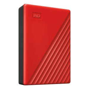 WD My Passport 6TB Red External Hard Drive, USB 3.2 Gen 1×1