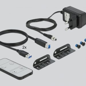 Delock 2x HDMI KVM Switch 4K 60 Hz mit USB 3.0 und Audio