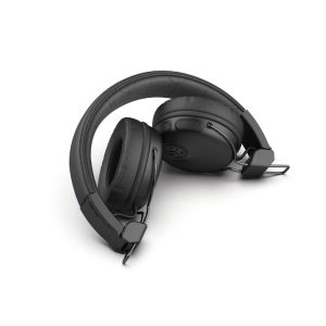 JLab Studio Wireless Schwarz – Bluetooth On-Ear-Kopfhörer (30 Stunden Akkulaufzeit, eingebautes Mikrofon, Fernbedienung)