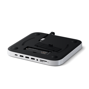 Satechi Stand Hub für Mac Mini M1/M2 / Studio M1/M2 NVMe SSD Integriertes NVMe-SSD-Gehäuse, 7 Schnittstellen (1 x USB-C 3.2, 2 x USB-A 3.0, 1x USB-A 3