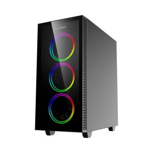 Hyrican Draco XD 7477 AMD Ryzen 5 5700X, 32GB RAM, 1TB M.2 SSD, NVIDIA RTX 4070 (12GB GDDR6), Windows 11 Home