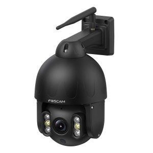 Foscam SD8P WLAN Überwachungskamera Schwarz 8MP (3840×2160), Dualband-WLAN, Schwenk- und Neigefunktion, 4x optischer Zoom