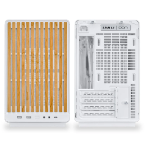 Lian Li DAN Cases A3-mATX Wood Edition weiß | PC-Gehäuse