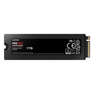 Samsung 990 PRO Heatsink SSD 1TB M.2 PCIe Gen4 NVMe Internes Solid-State-Module mit Kühlkörper