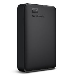 WD Elements Portable 4TB Black External Hard Drive, USB 3.2 Gen 1×1