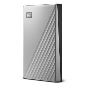 WD My Passport Ultra 2TB Silver External Hard Drive, USB 3.2 Gen 1×1