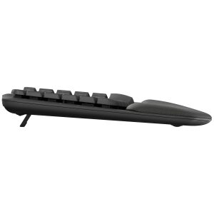 Logitech Wave Keys for Business – GRAPHITE Kabellose ergonomische Tastatur