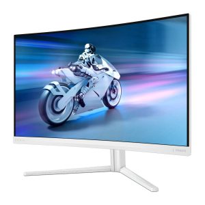 Philips Evnia 32M2C5501 – 31,5 Zoll (2560×1440), QHD Curved Gaming Monitor, 180 Hz, 0,5 ms, FreeSync Premium, 2x HDMI 2.0, 1x DisplayPort1.4, Weiss
