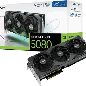 PNY GeForce RTX 5080 OC – 16 GB – NVIDIA – PCI Express 5.0 – 1xHDMI – 3xDisplayPort