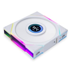 Lian Li UNI FAN TL LCD Reverse Blade weiß | 120mm Gehäuselüfter