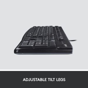 Logitech K120 – Keyboard US layout wired, black