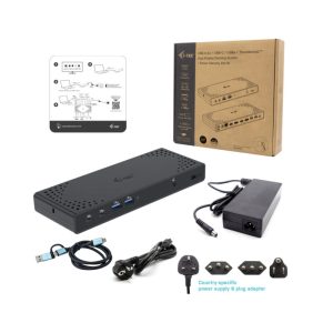 i-tec USB 3.0 / USB-C / Thunderbolt 3 Dual Display Docking Station Gen2 + Power Delivery 100W