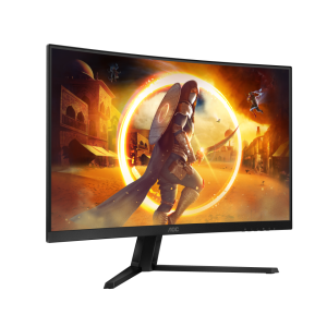 AOC Gaming CQ32G4VE 32 Zoll QHD Curved Monitor, 180 Hertz, 0.5 ms, HDR10, FreeSync Premium (2560×1440, HDMI, DisplayPort) schwarz/grau