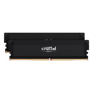 Crucial Pro OC Black 32GB Kit (2x16GB) DDR5-6000 CL36 UDIMM gaming memory – Supports Intel XMP 3.0 and AMD EXPO