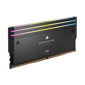 Corsair Dominator Titanium Black 64GB (2x32GB) DDR5-6400 XMP memory, CL32, 1.4V