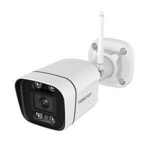 Foscam V8P WLAN Überwachungskamera Weiß 8MP (3840×2160), Dualband-WLAN, Integrierter Scheinwerfer und Alarmsirene