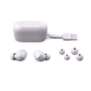 JLab Go Air Pop TWS In-Ear Headphones Total more than 32 hours of playtime, Integrated MEMS Microphone, Waterfest
