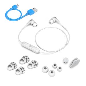 JLab JBuds Pro Wireless Weiß – Bluetooth In-Ear-Kopfhörer (10 Stunden Akkulaufzeit, Mikrofon, 3-Tasten-Fernbedienung)