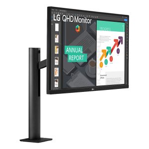 LG 27QN880P-B Ergo Monitor – IPS, QHD, height adjustment
