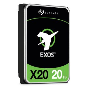 Seagate Exos X20 20TB 3.5 inch SAS 6Gb/s CMR Internal Enterprise Hard Drive with FastFormat (512e/4Kn)