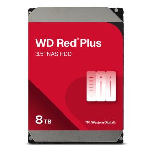 2er Pack Western Digital WD Red Plus 8TB 3.5 Zoll SATA Interne NAS Festplatte (CMR)