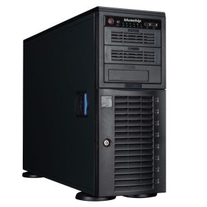 bluechip SERVERline T50307s Tower – 2× Intel Xeon Silver 4310, 64 GB RAM, 2x 960 GB SSD, 2x Gigabit Ethernet