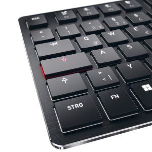 CHERRY KW X ULP, ultra-flat mechanical keyboard, wireless multi-device keyboard for a maximum of 4 devices, CHERRY MX Ultra Low Profile Switches