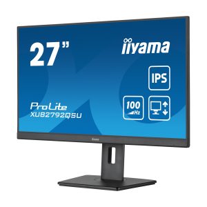 Iiyama ProLite XUB2792QSU-B6 Office Monitor 27 ” (68.5 cm), WQHD-Auflösung, IPS, 100Hz Bildwiederholrate,150 mm höhenverstellbar