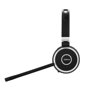 Jabra Evolve 65 SE Headset, Stereo, Kabellos, Bluetooth, inkl. Link 370 und Ladestation, Optimiert für Skype for Business