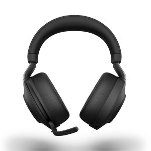 Jabra Evolve2 85 Headset, Stereo, kabellos, schwarz Bluetooth, inkl. Link 380 USB-C, inkl. Ladestation