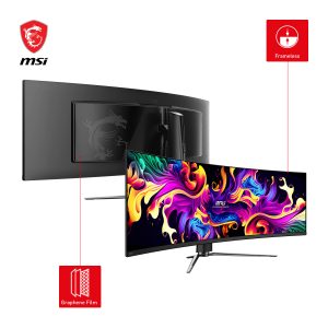 MSI MPG 491CQPDE QD-OLED Gaming Monitor – 144 Hz, 0.03ms GTG MSI OLED Care 2.0, HDMI 2.1 with 48Gbps bandwidth, VRR and ALLM support