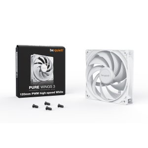 be quiet! PURE WINGS 3 120mm PWM high-speed White | Gehäuselüfter