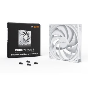 be quiet! PURE WINGS 3 140mm PWM high-speed White | Gehäuselüfter