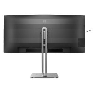 LCD Philips 34B2U5600C/00 -34 Zoll WQHD Curved Monitor, höhenverstellbar (3440×1440, 120Hz, HDMI, DisplayPort, USB-C (100W PD), RJ45, USB Hub) dunkel