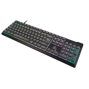 Corsair K55 Core RGB Gaming-Tastatur grau – Membran-Gaming-Tastatur mit 10-Zonen-RGB-Beleuchtung und 4 dedizierten Medientasten