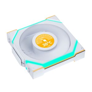 Lian Li UNI FAN SL Wireless LCD 120 ARGB Reverse Blade White 3er-Pack | Gehäuselüfter