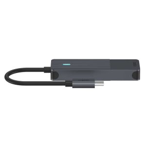 Rapoo USB-C Hub, USB-C auf USB-A und USB-C grau
