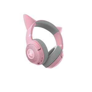 Razer Kraken Kitty Edition V2 Bluetooth Quartz Gaming Headset – kabelloses Bluetooth Headset mit Katzenohren und Razer Chroma RGB Beleuchtung