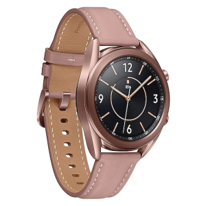Samsung SM-R855F Galaxy Watch3, 3,05 cm (1.2″) OLED-Touchscreen Klassisches Premium-Design mit Echtlederarmband und drehbarer Lünette, 8 GB, GPS, LTE