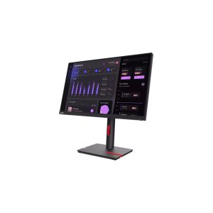 Lenovo ThinkVision T24i-30 Business Monitor – IPS Panel, FHD EPEAT Gold, Höhenverstellung 155mm, Pivot, 1x USB-B 3.0 (Upstream 4x USB-A 3.0 Downstrea