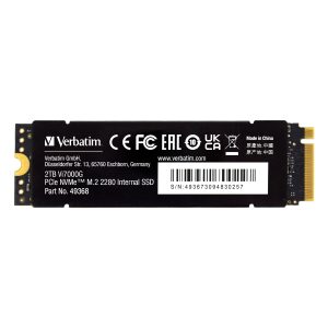 Verbatim Vi7000G SSD 2TB M.2 2280 PCIe Gen4 Internal solid-state modules with heat sink – Compatible with PlayStationTM 5