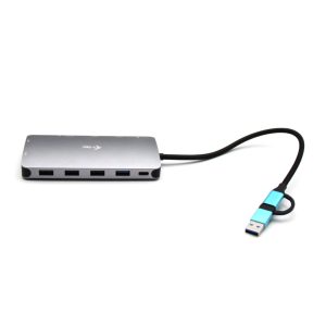 i-tec USB 3.0 USB-C/Thunderbolt 3x Display Travel Nano Dock mit LAN & Power Delivery 100 W, Reisedocking