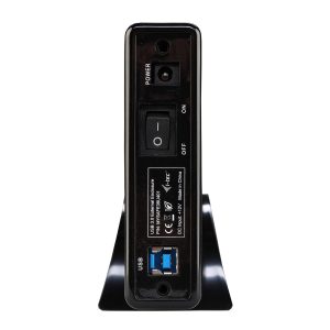 i-tec USB 3.0 Mysafe externes Festplattengehäuse schwarz [für 3,5″ (8,9cm) SATA HDD/SSD, Aluminium]