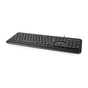 Nedis Kabelgebundenes Keyboard US-Layout (US-English) – USB-A | QWERTY |Numerische Tastatur