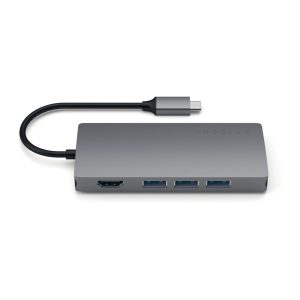 Satechi Type-C Multi-Port Hub 4K Ethernet V2 space gray
