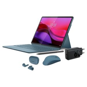 Lenovo Yoga Tab (16GB 256GB) (Wifi) – Tidal Teal + Charging Adaptor, Yoga Pro Mouse & Yoga Ear Buds (Tidal Teal)