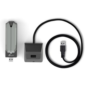 TP-Link Archer TBE400UH WiFi 7 Adapter AXE5400 Triband, USB 3.2 Gen 1×1 (5 Gbit/s), 2x Externe Antenne