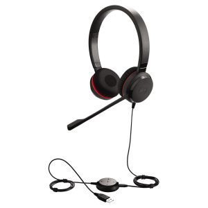 Jabra Evolve 20 Special Edt Headset, Stereo, Kabelgebunden, USB, Optimiert für Skype for Business, Kunstlederohrpolster